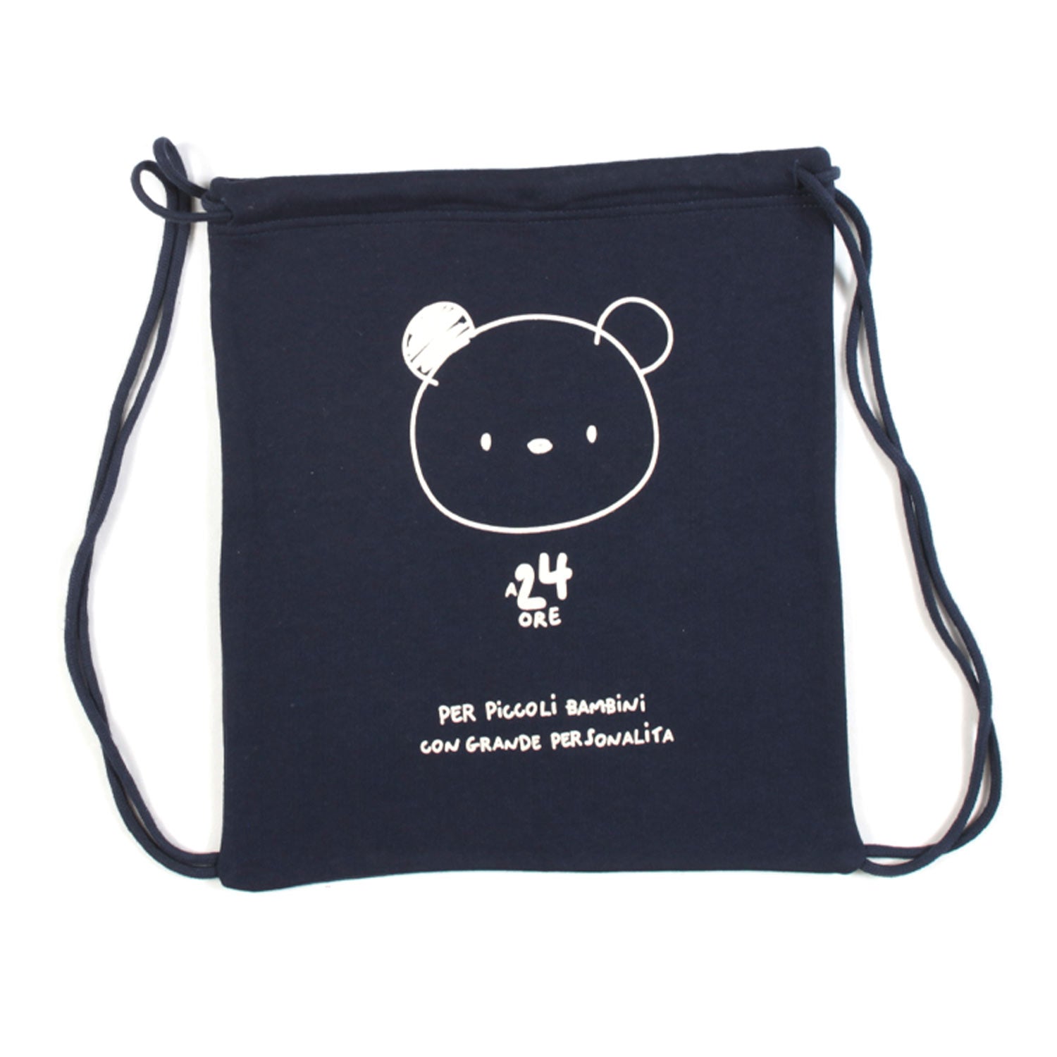 COMPLETINO UNISEX IN FELPA BLU NOTTE E BIANCO - annameglio.com abbigliamento moda