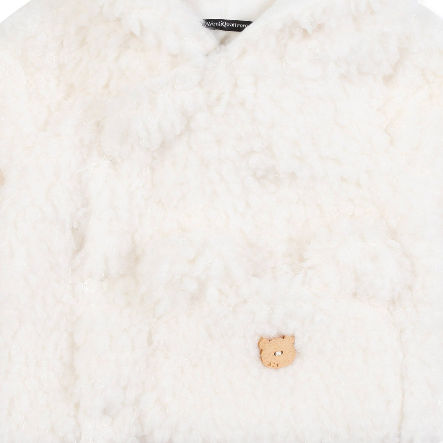 CAPPOTTINO BOUCLE BIANCO LATTE BIMBO E BIMBA - annameglio.com abbigliamento moda