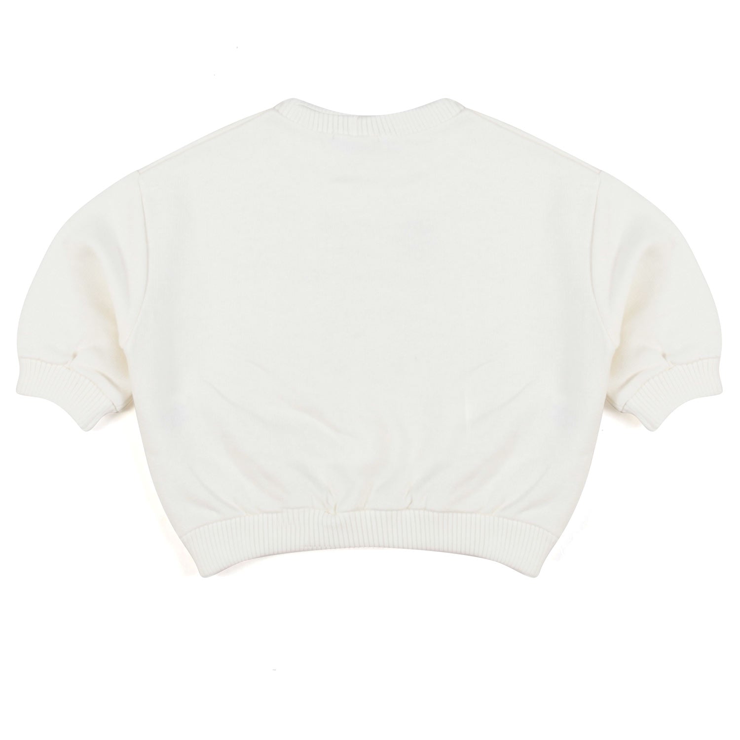 FELPA BIANCA CON ORSETTO BAMBINO E BAMBINA - annameglio.com abbigliamento moda