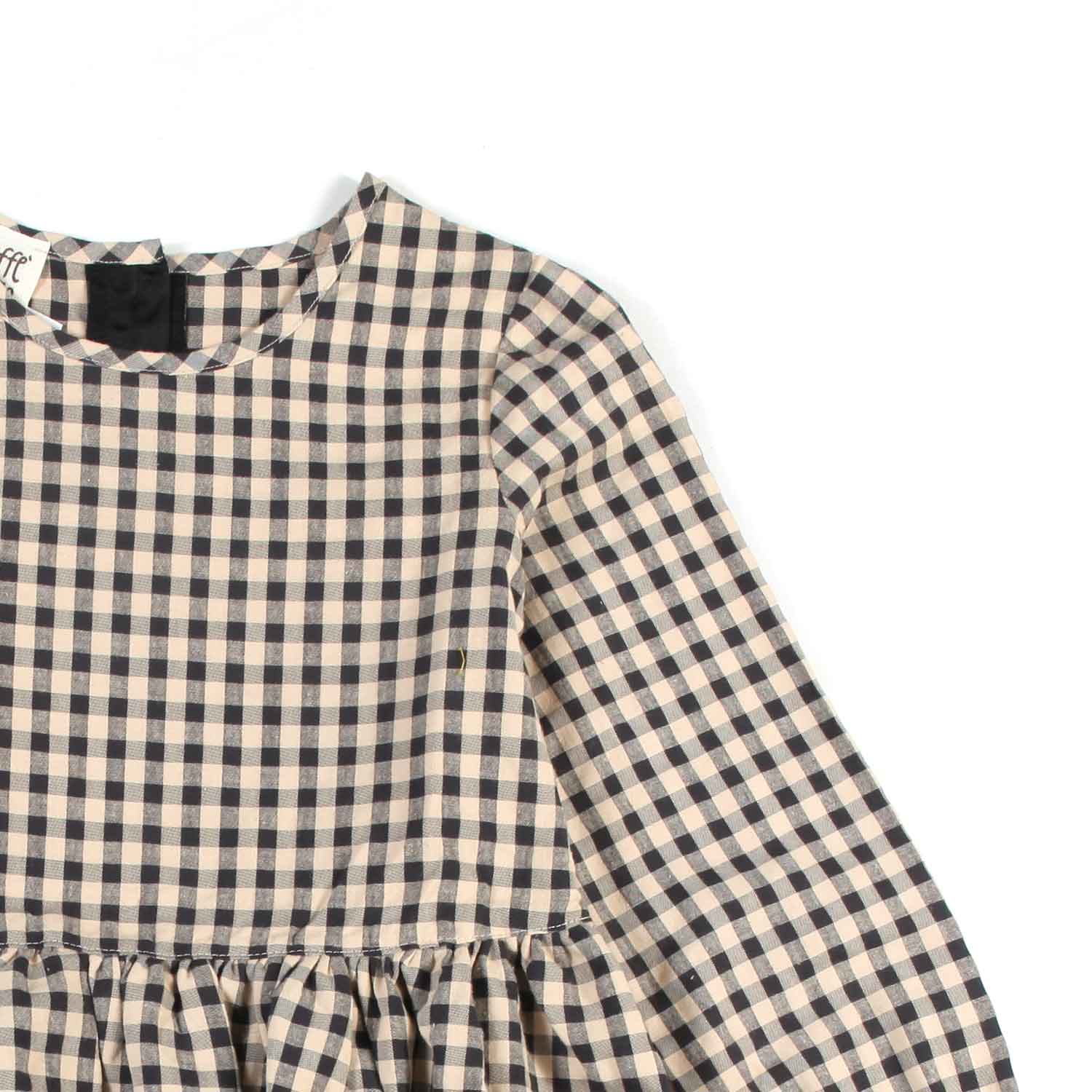 ABITO AMELIA TORTORA E NERO VICHY BAMBINA - annameglio.com abbigliamento moda