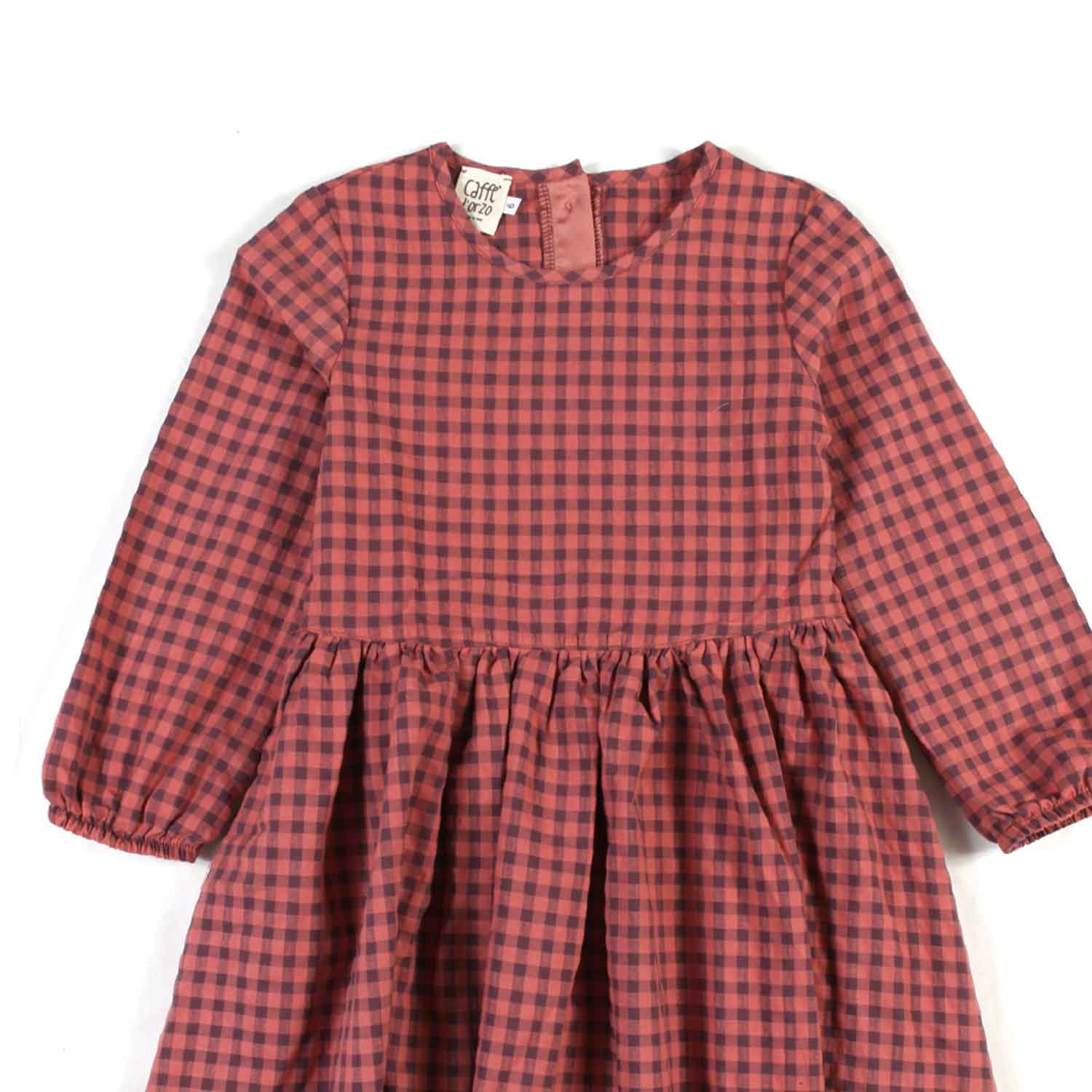 ABITO AMELIA ROSSO FRAGOLA VICHY BAMBINA - annameglio.com abbigliamento moda