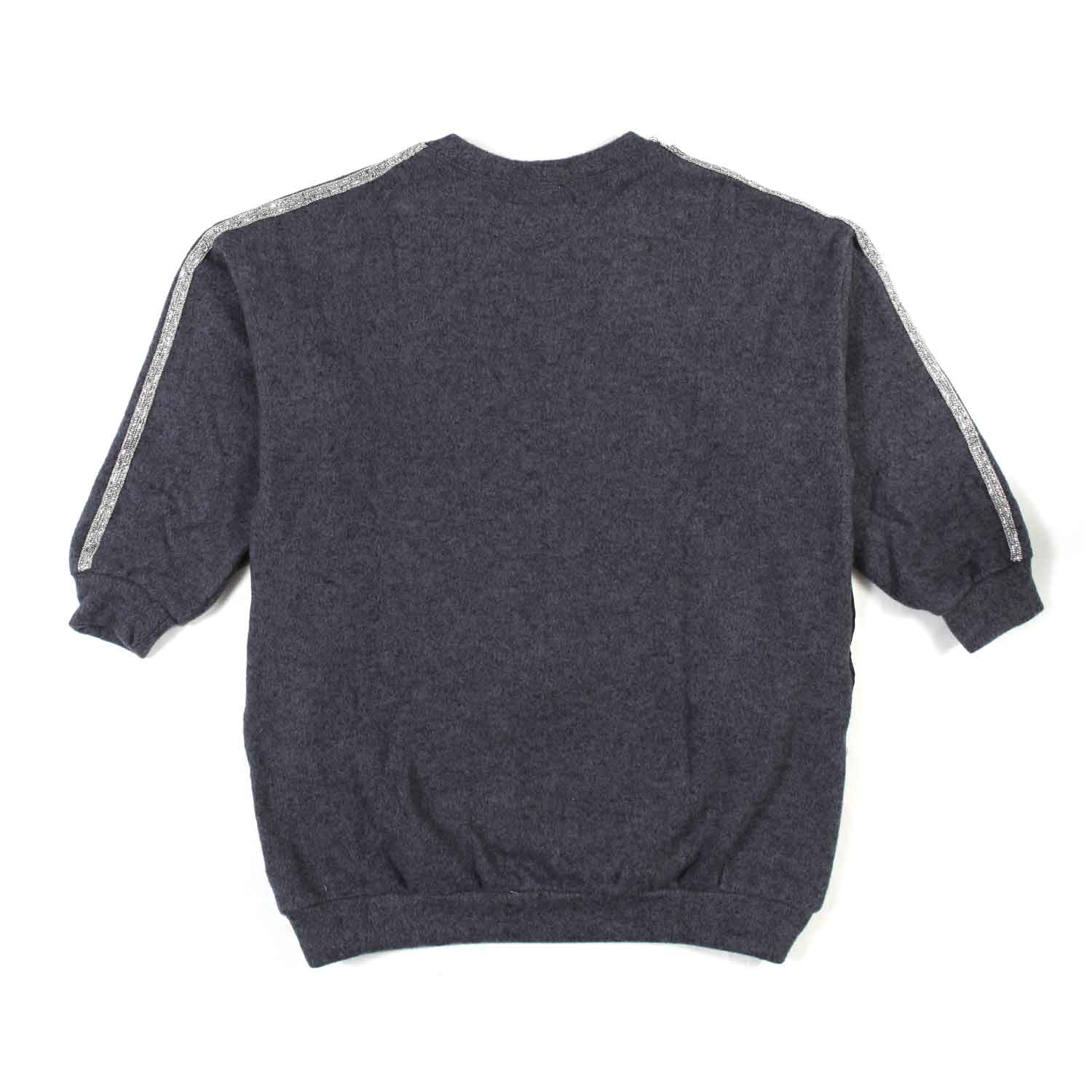 MAXI-MAGLIA GRIGIO PIOMBO BAMBINA E TEEN - annameglio.com abbigliamento moda