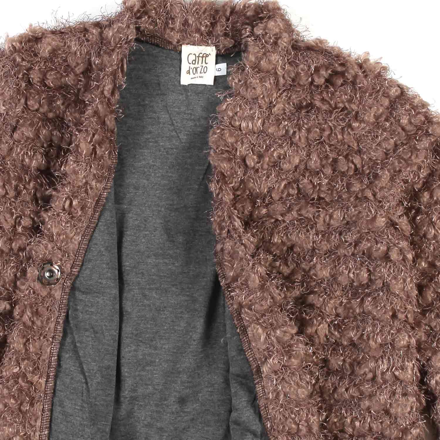 CARDIGAN SIRIA MARRONE E GRIGIO BAMBINA - annameglio.com abbigliamento moda