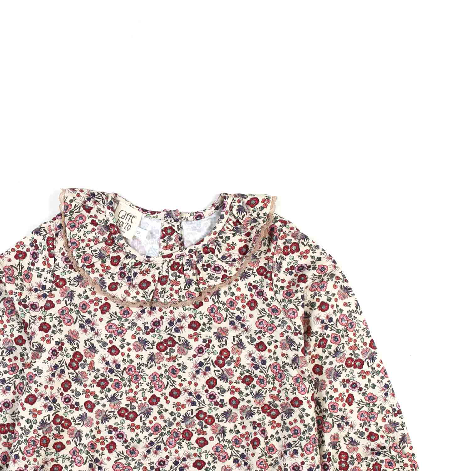 BLUSA VERONICA VANIGLIA E MULTICOLOR BAMBINA - annameglio.com abbigliamento moda