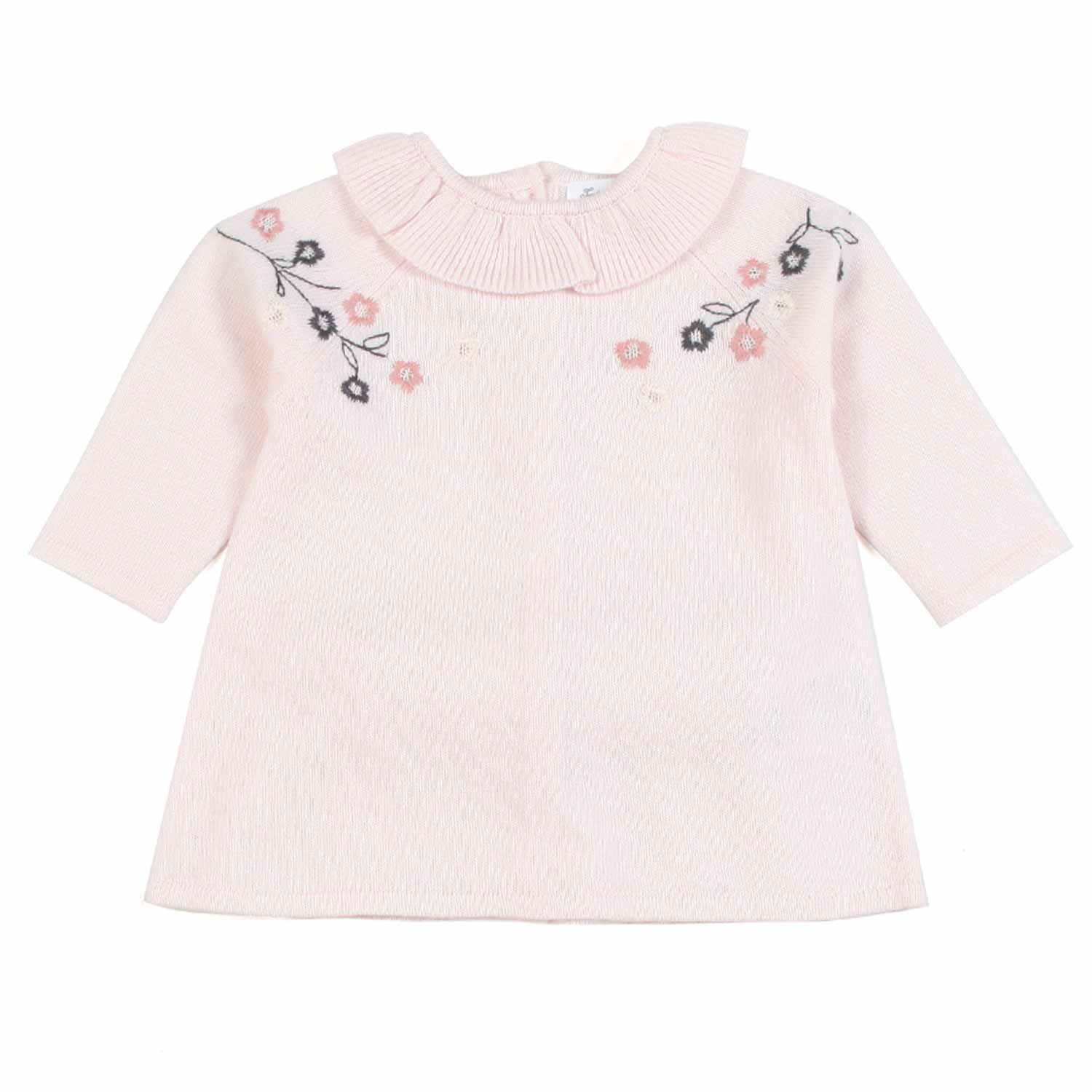 ABITO MISTO LANA ROSA PALLIDO CON LEGGINGS NEONATA - annameglio.com abbigliamento moda