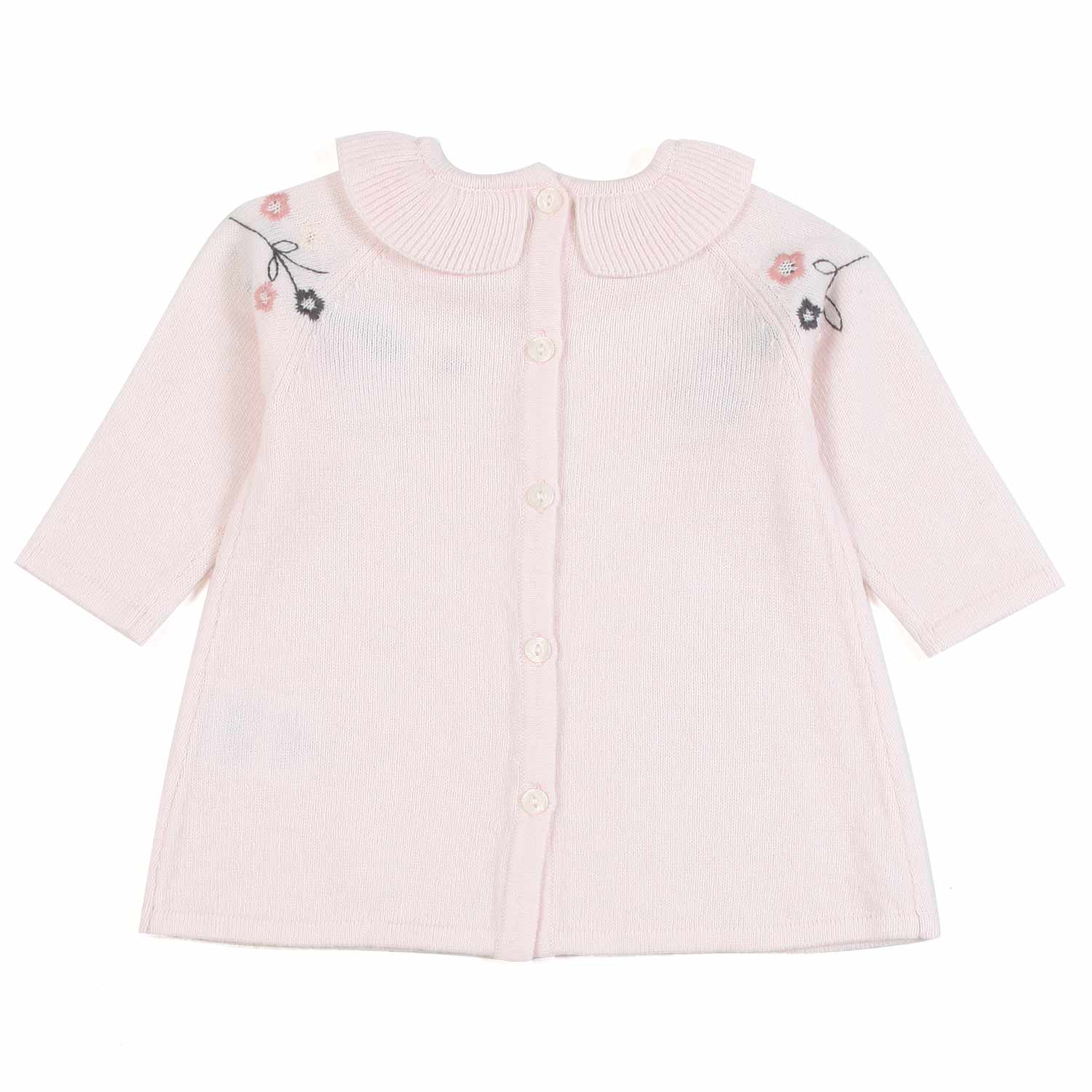 ABITO MISTO LANA ROSA PALLIDO CON LEGGINGS NEONATA - annameglio.com abbigliamento moda