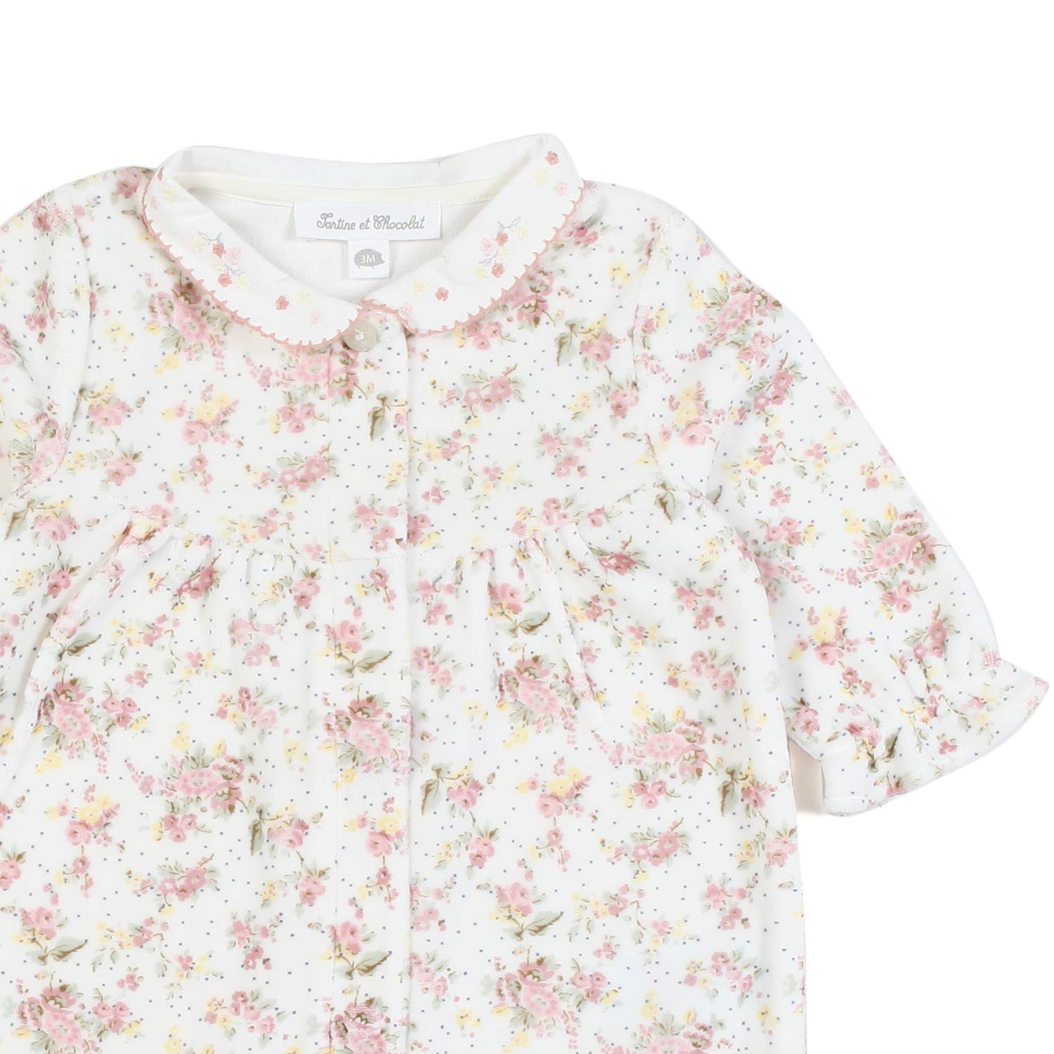 TUTINA FLOREALE BIANCA E MULTICOLOR NEONATA - annameglio.com abbigliamento moda