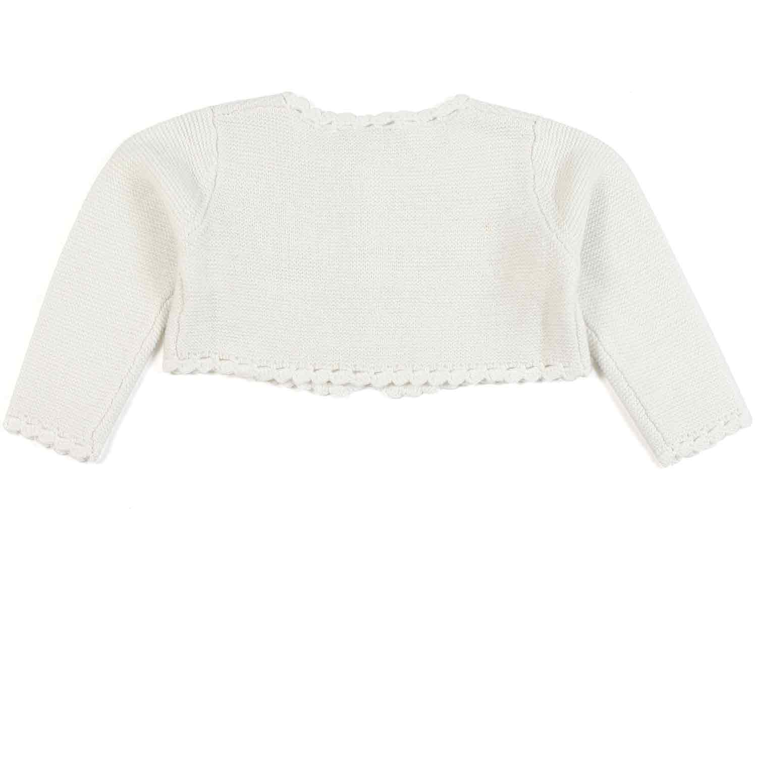 CARDIGAN COPRISPALLE BIANCO CALDO BIMBA E NEONATA - annameglio.com abbigliamento moda