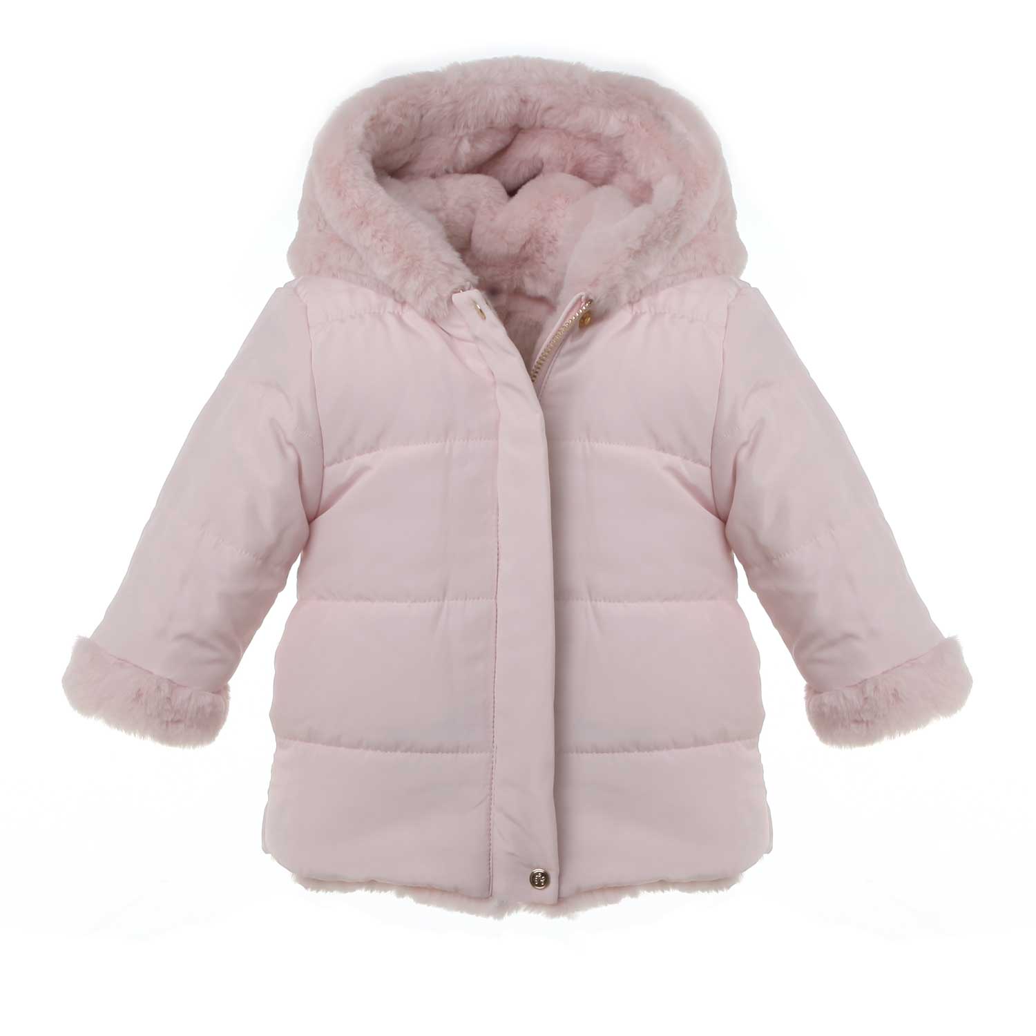 CAPPOTTINO ECO FUR REVERSIBILE BIMBA E NEONATA - annameglio.com abbigliamento moda