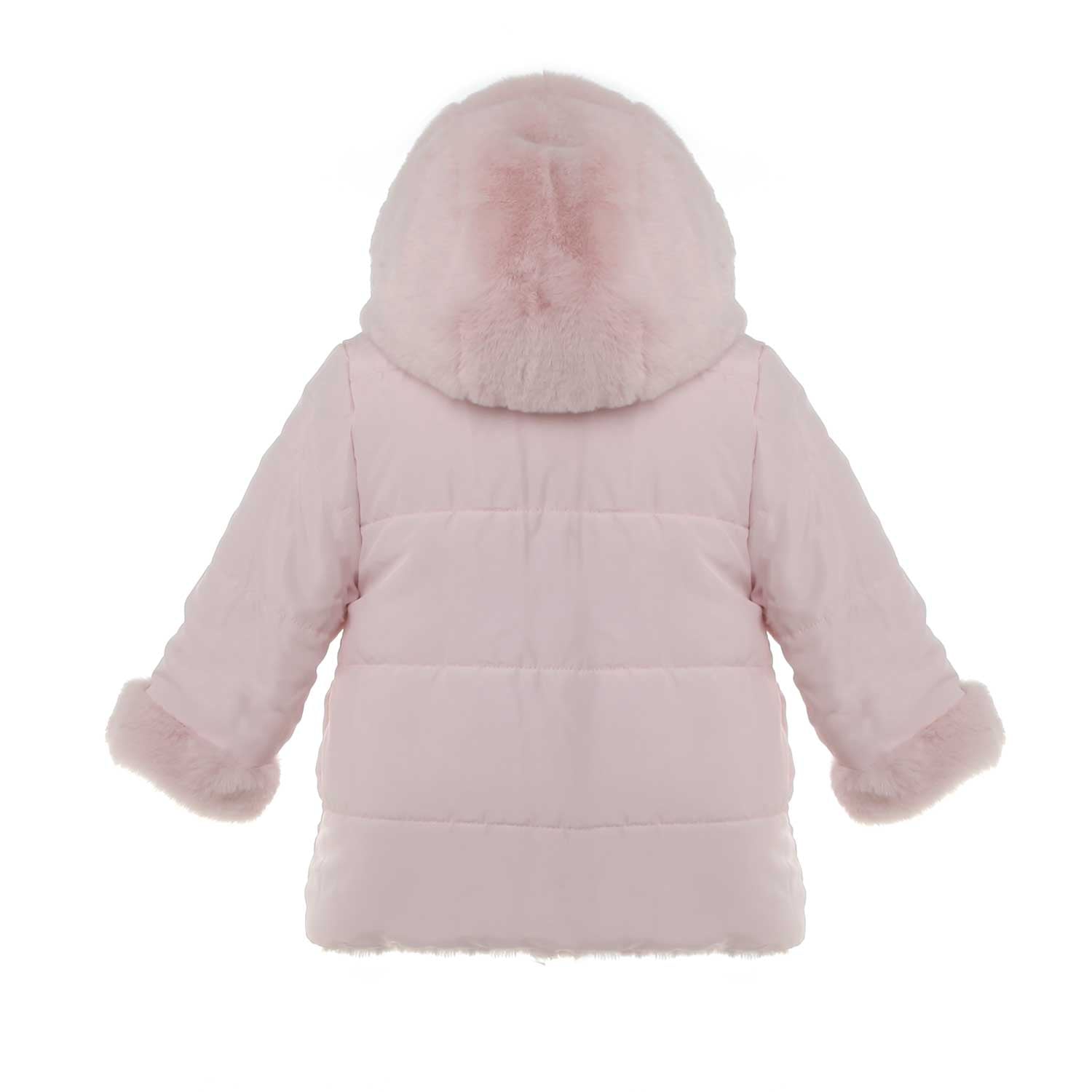 CAPPOTTINO ECO FUR REVERSIBILE BIMBA E NEONATA - annameglio.com abbigliamento moda