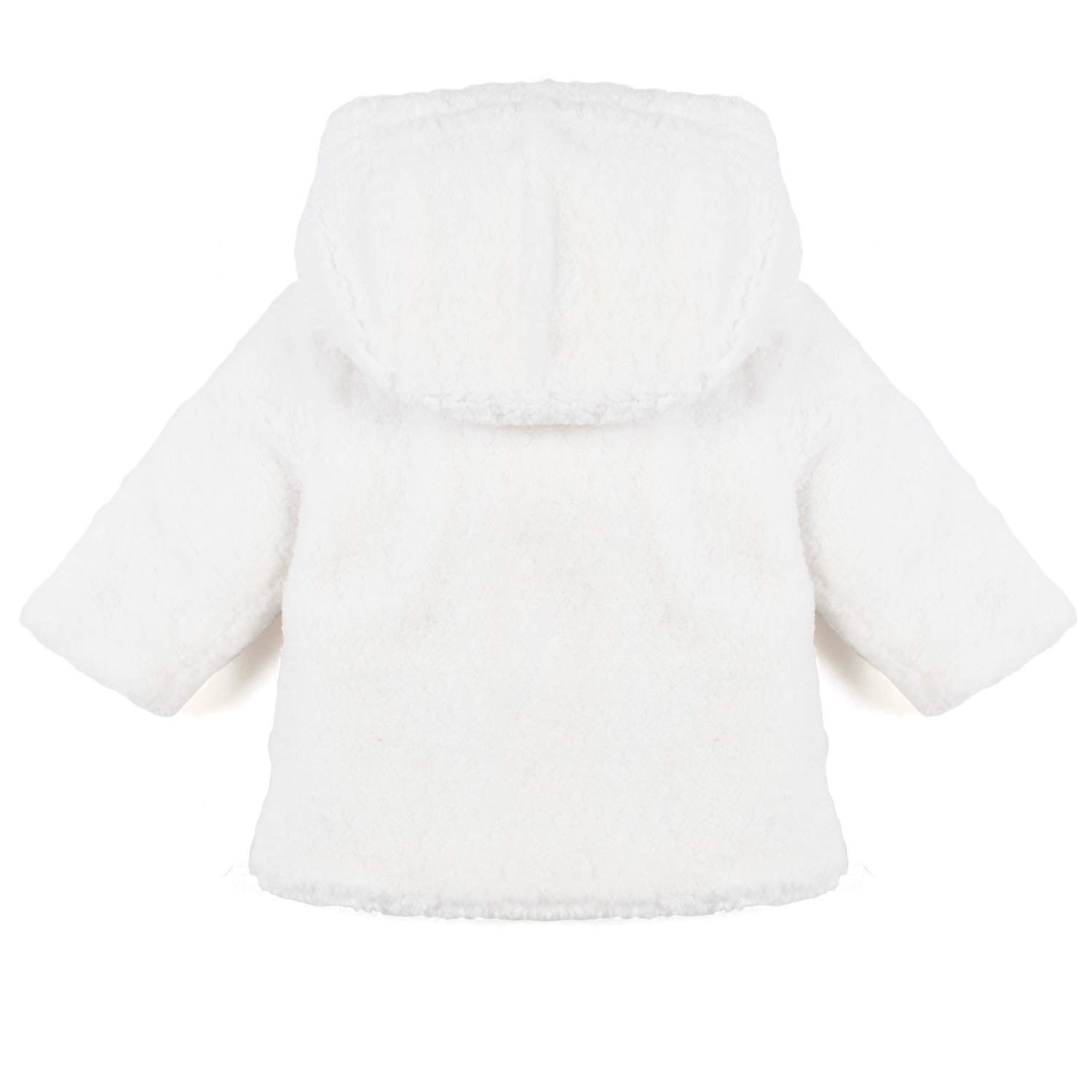 CAPPOTTINO ECOPELLICCIA BIANCO NEONATA - annameglio.com abbigliamento moda