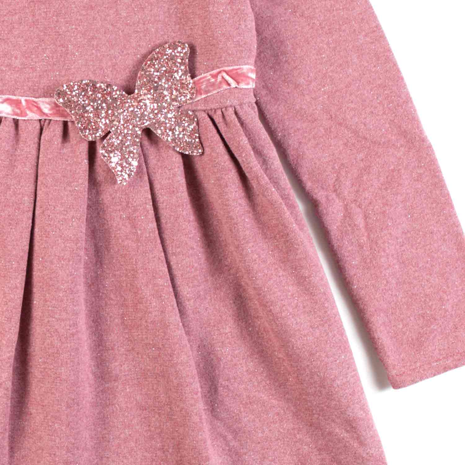 ABITO ROSA MOSTO BRILLANTINATO BAMBINA - annameglio.com abbigliamento moda