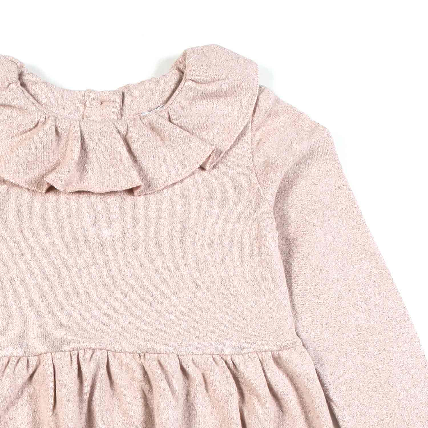 ABITO ROSA PALLIDO E LUREX BAMBINA - annameglio.com abbigliamento moda
