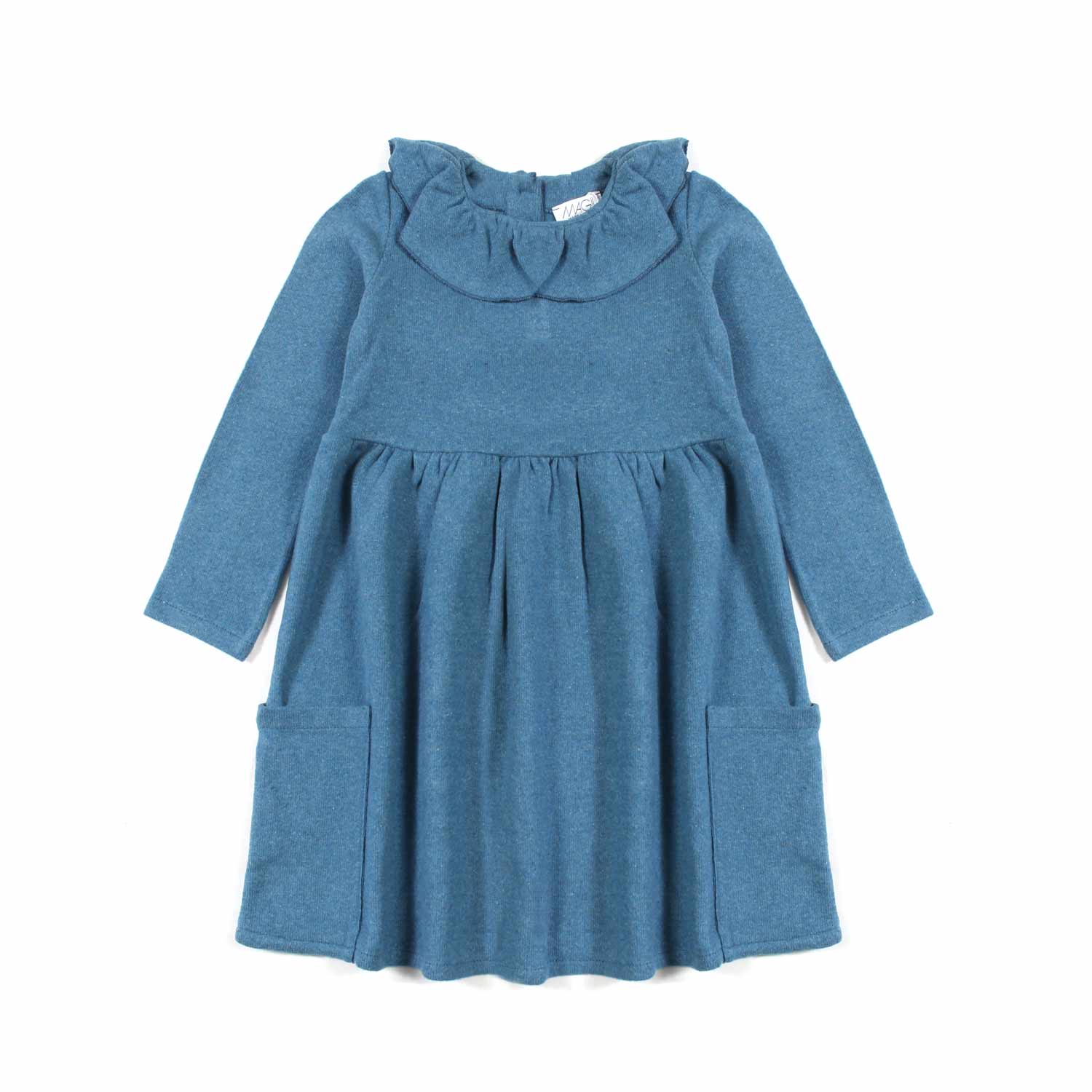 ABITO BLU PETROLIO BAMBINA - annameglio.com abbigliamento moda