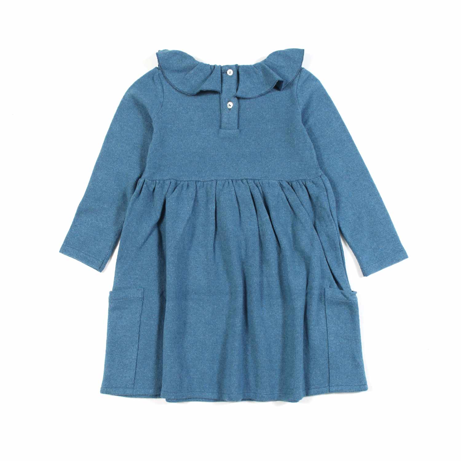 ABITO BLU PETROLIO BAMBINA - annameglio.com abbigliamento moda
