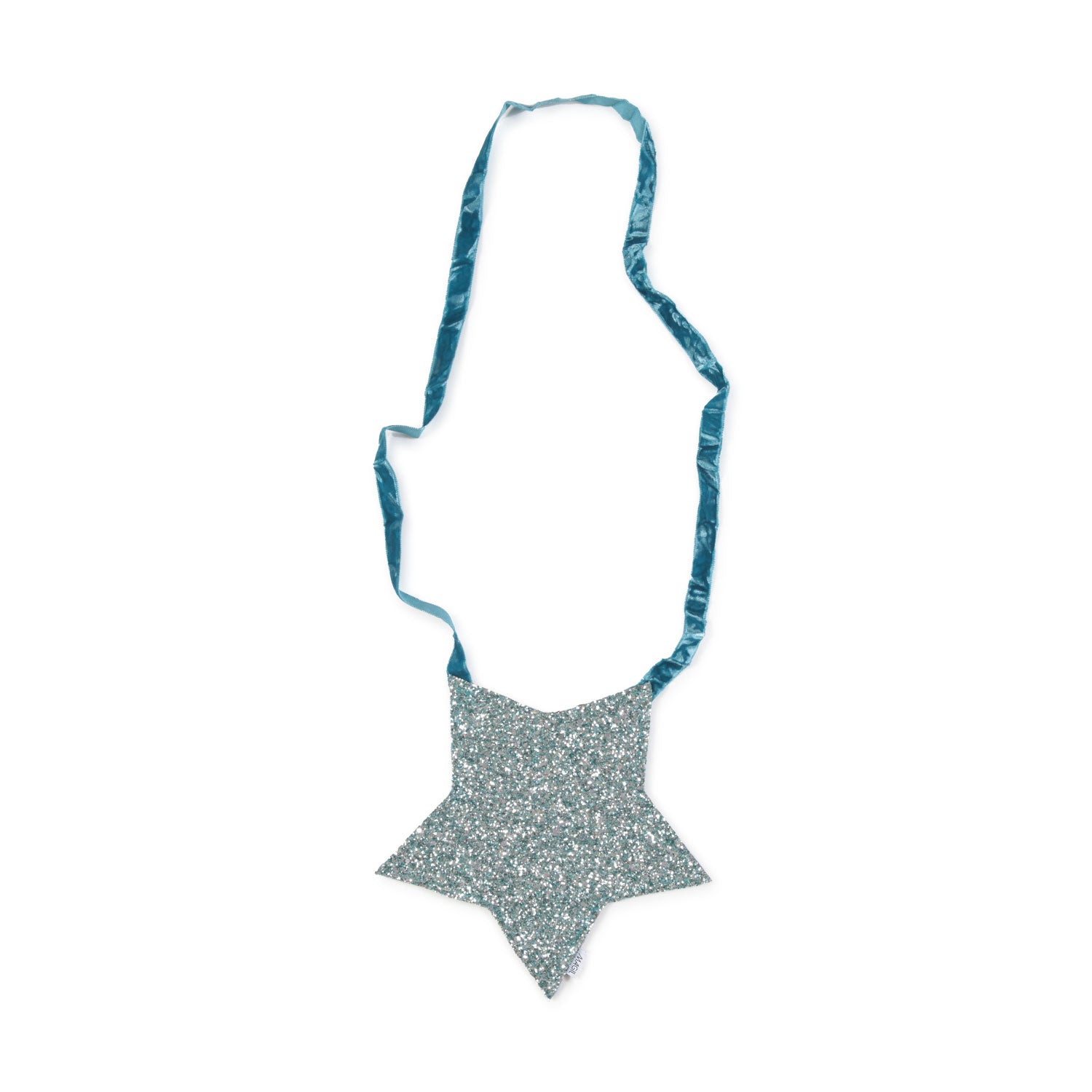 BORSETTA A STELLA ARGENTO GLITTER E OTTANIO - annameglio.com abbigliamento moda