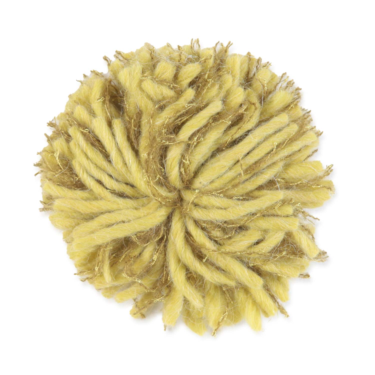 SPILLA POM PON GIALLA - annameglio.com abbigliamento moda