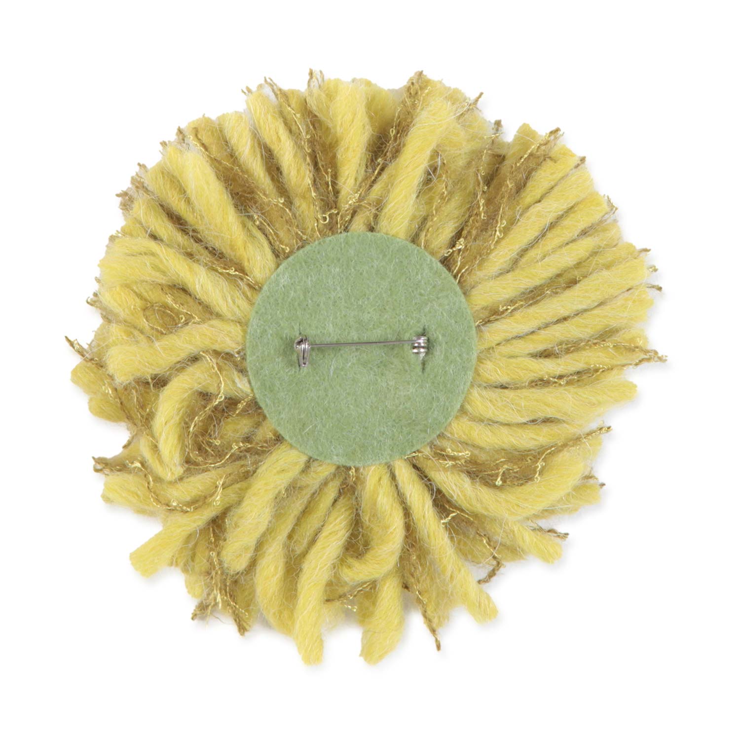 SPILLA POM PON GIALLA - annameglio.com abbigliamento moda