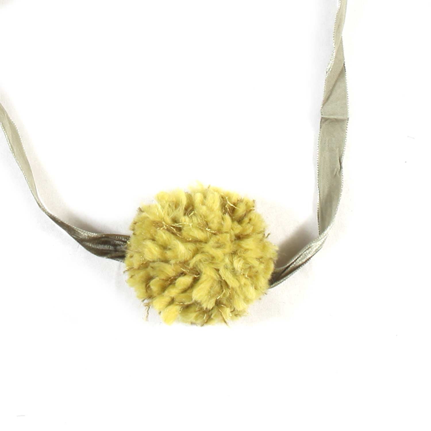 CINTURA VERDE OLIVA CON POMPON CITRINE BAMBINA - annameglio.com abbigliamento moda