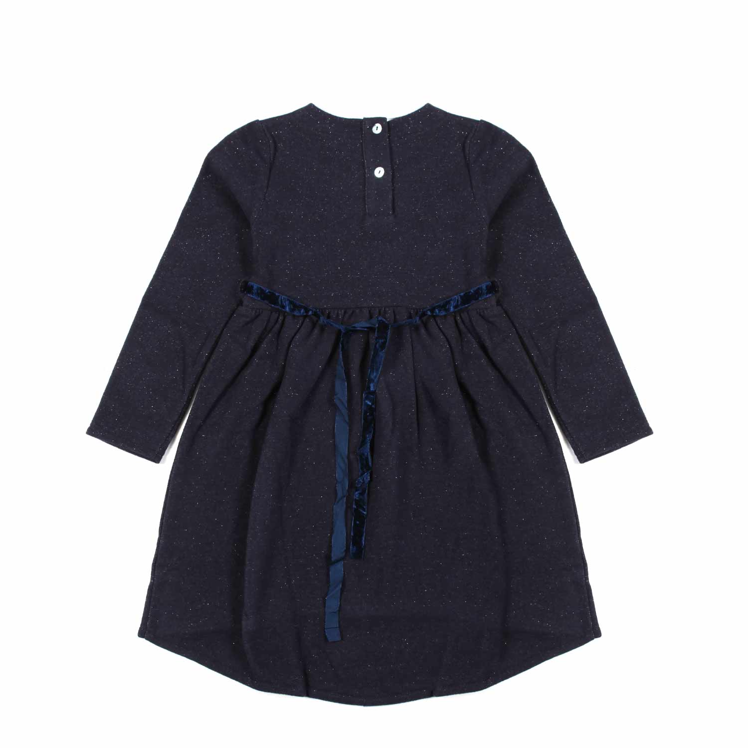 ABITO BLU NAVY BRILLANTINATO BAMBINA - annameglio.com abbigliamento moda
