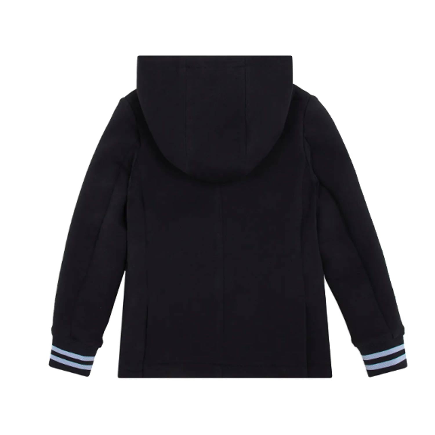 GIACCA DI FELPA BLU NAVY CON CAPPUCCIO - annameglio.com abbigliamento moda