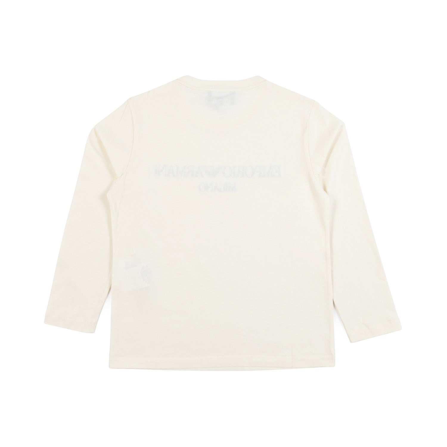 T-SHIRT PIMA MANICA LUNGA BIANCA CON LOGO NERO - annameglio.com abbigliamento moda