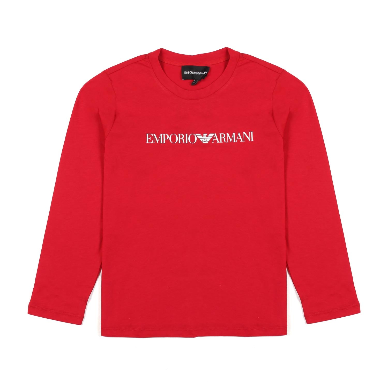 T-SHIRT MANICA LUNGA ROSSA CON LOGO GA BIANCO - annameglio.com abbigliamento moda