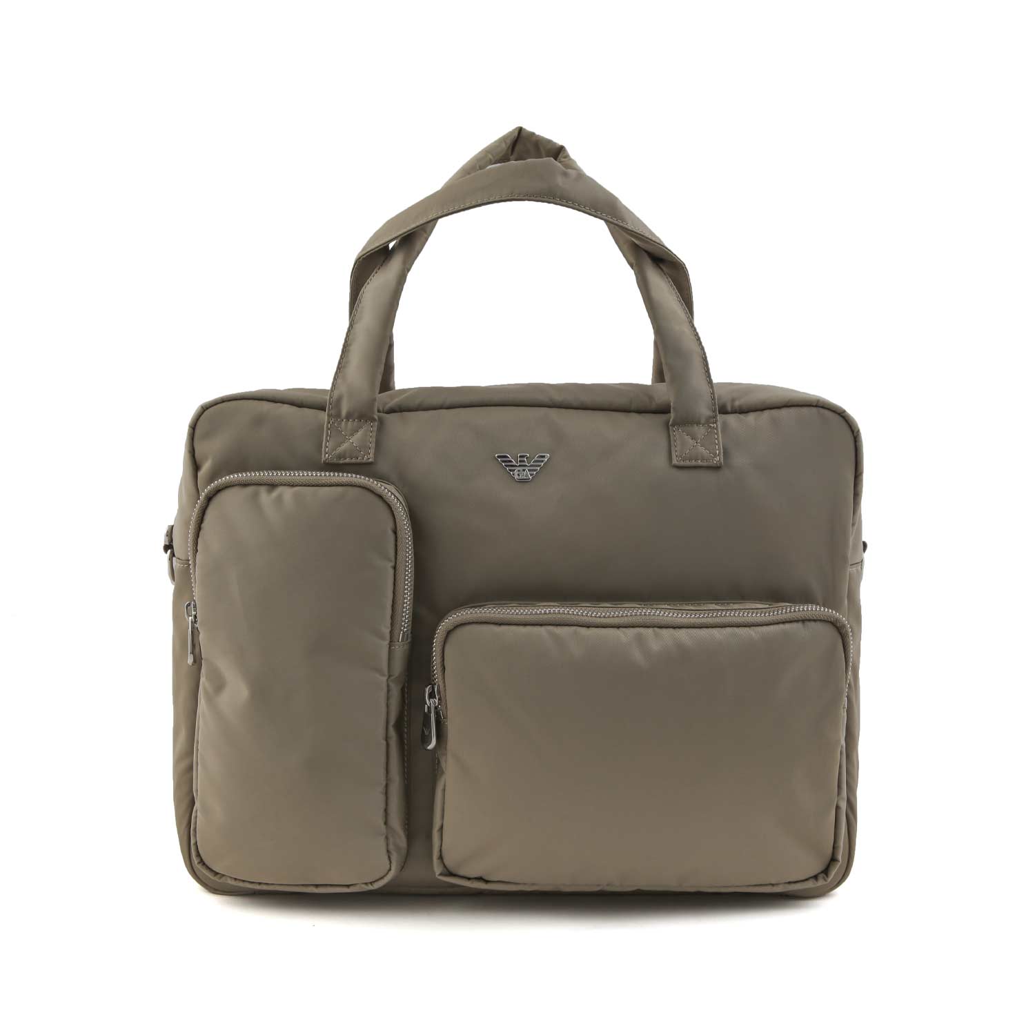 BORSA FASCIATOIO VERDE KHAKI CON BEAUTY CASE - annameglio.com abbigliamento moda