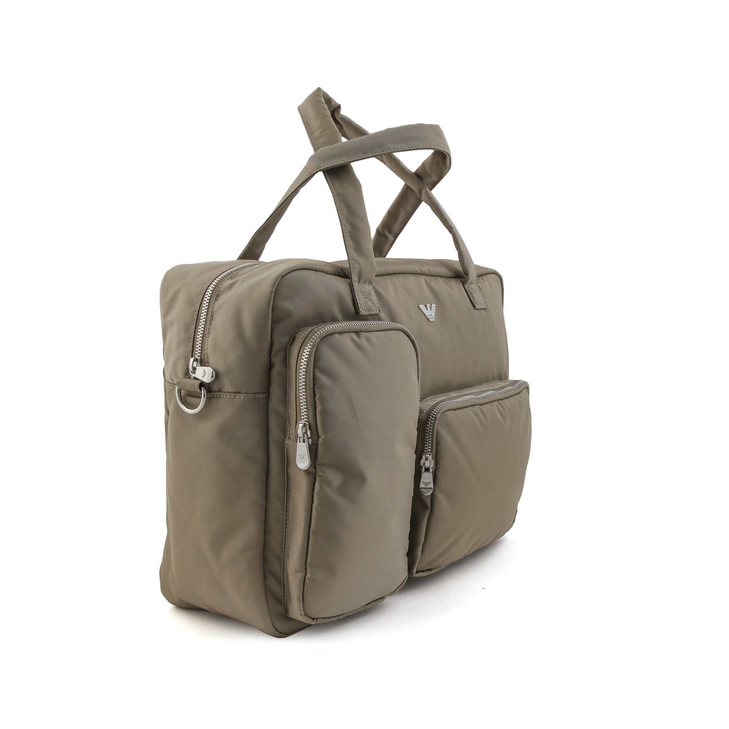 BORSA FASCIATOIO VERDE KHAKI CON BEAUTY CASE - annameglio.com abbigliamento moda