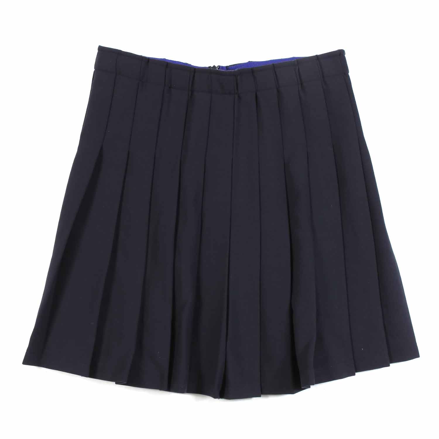 MINIGONNA PLISSETTATA ASRA BLU NAVY - annameglio.com abbigliamento moda