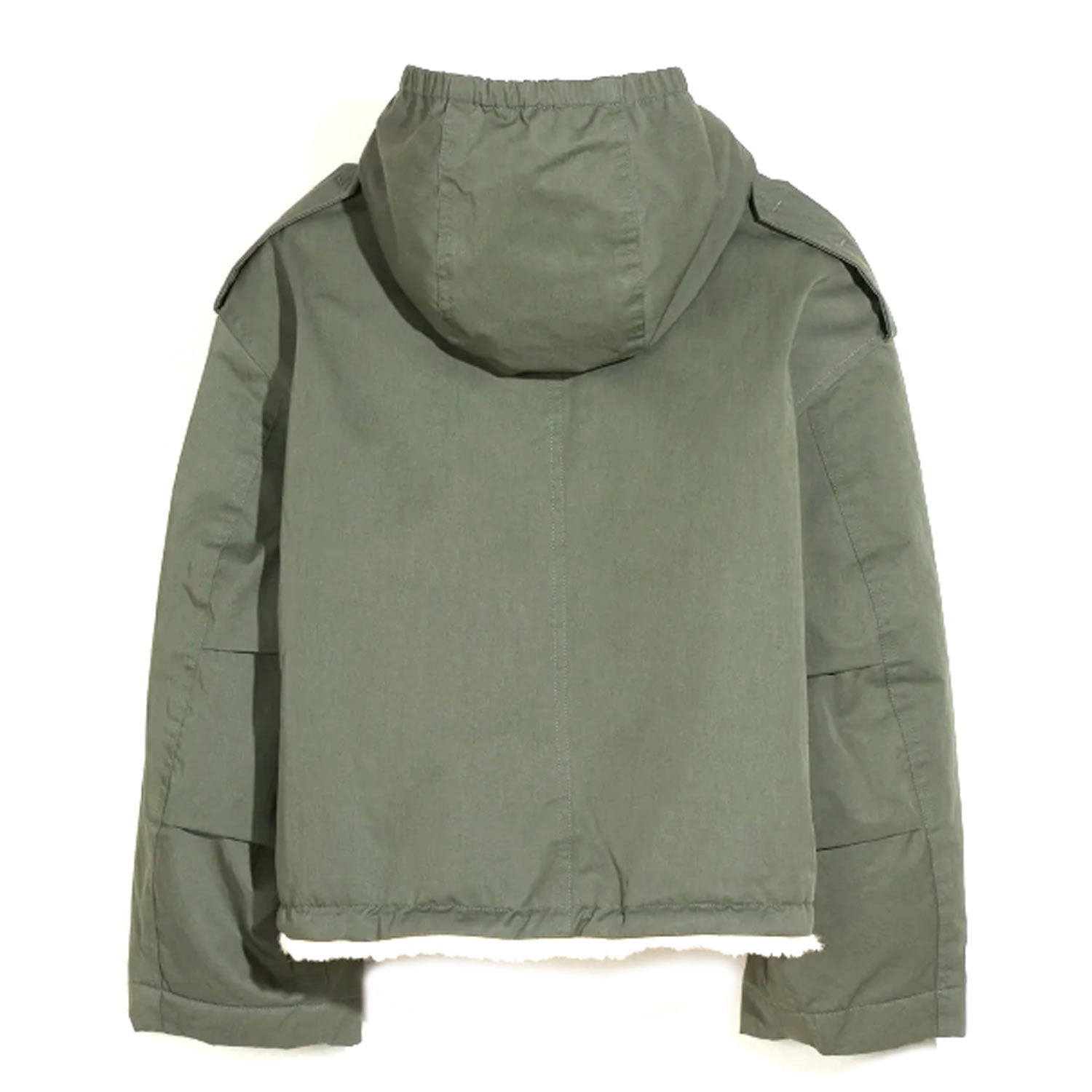 GIACCA HOLLOW VERDE MILITARE E PANNA BAMBINA TEEN - annameglio.com abbigliamento moda