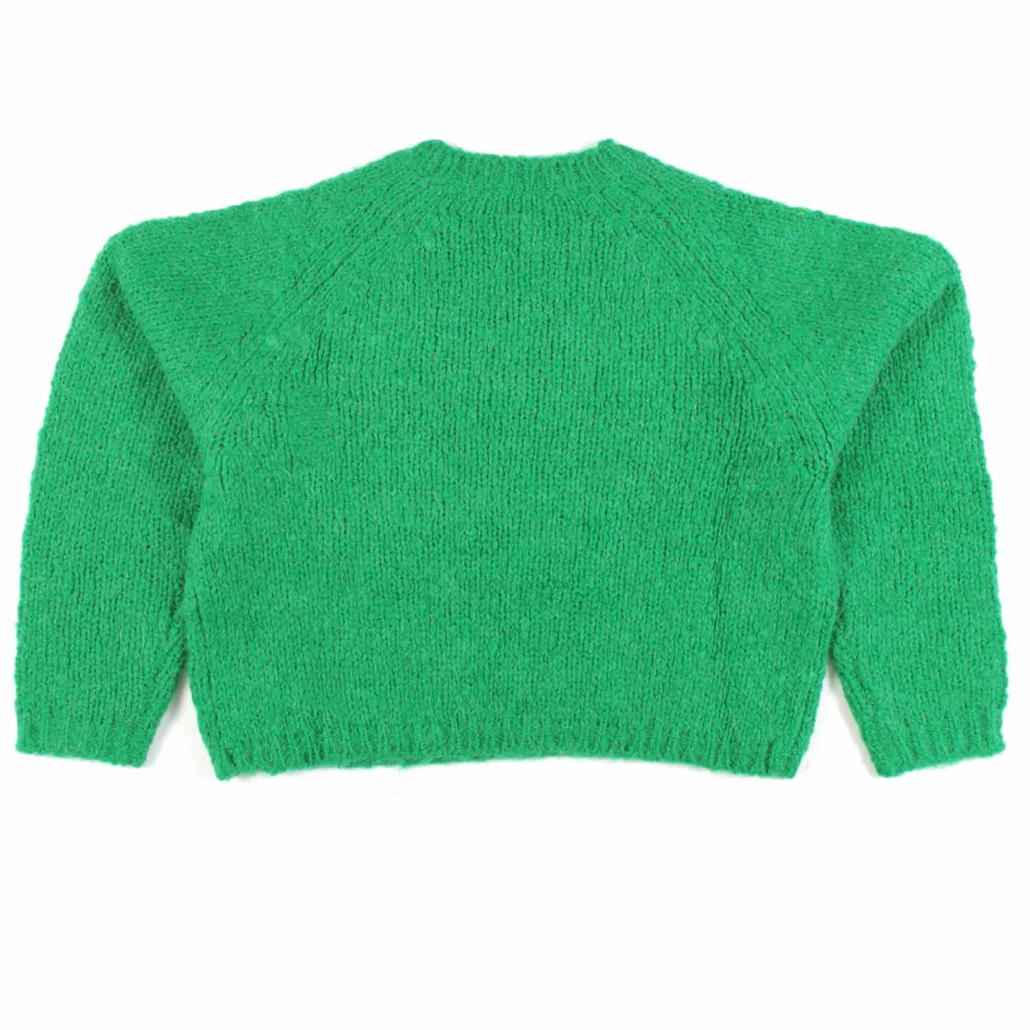 MAGLIONE CROPPED VERDE BAMBINA E TEENAGER - annameglio.com abbigliamento moda