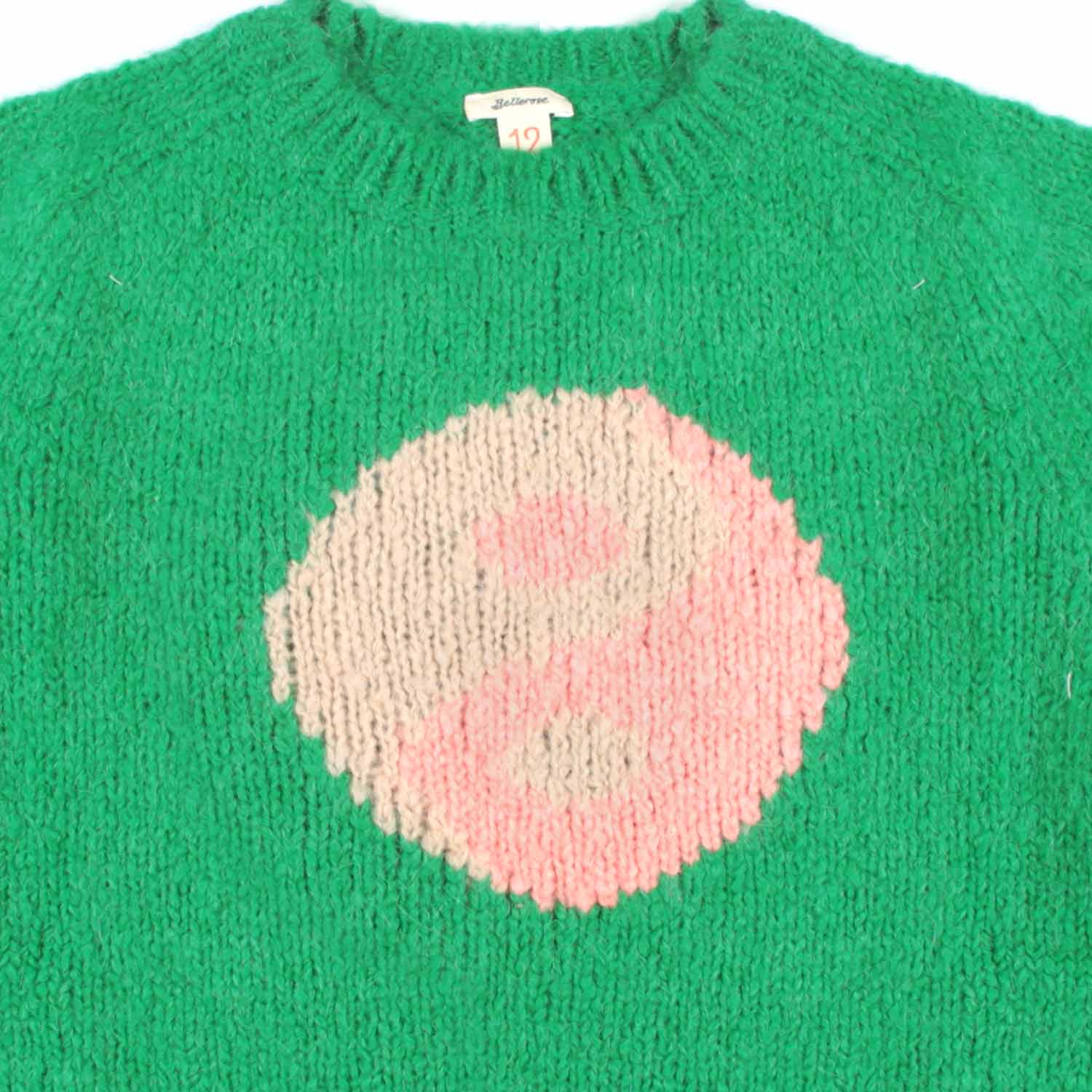 MAGLIONE CROPPED VERDE BAMBINA E TEENAGER - annameglio.com abbigliamento moda