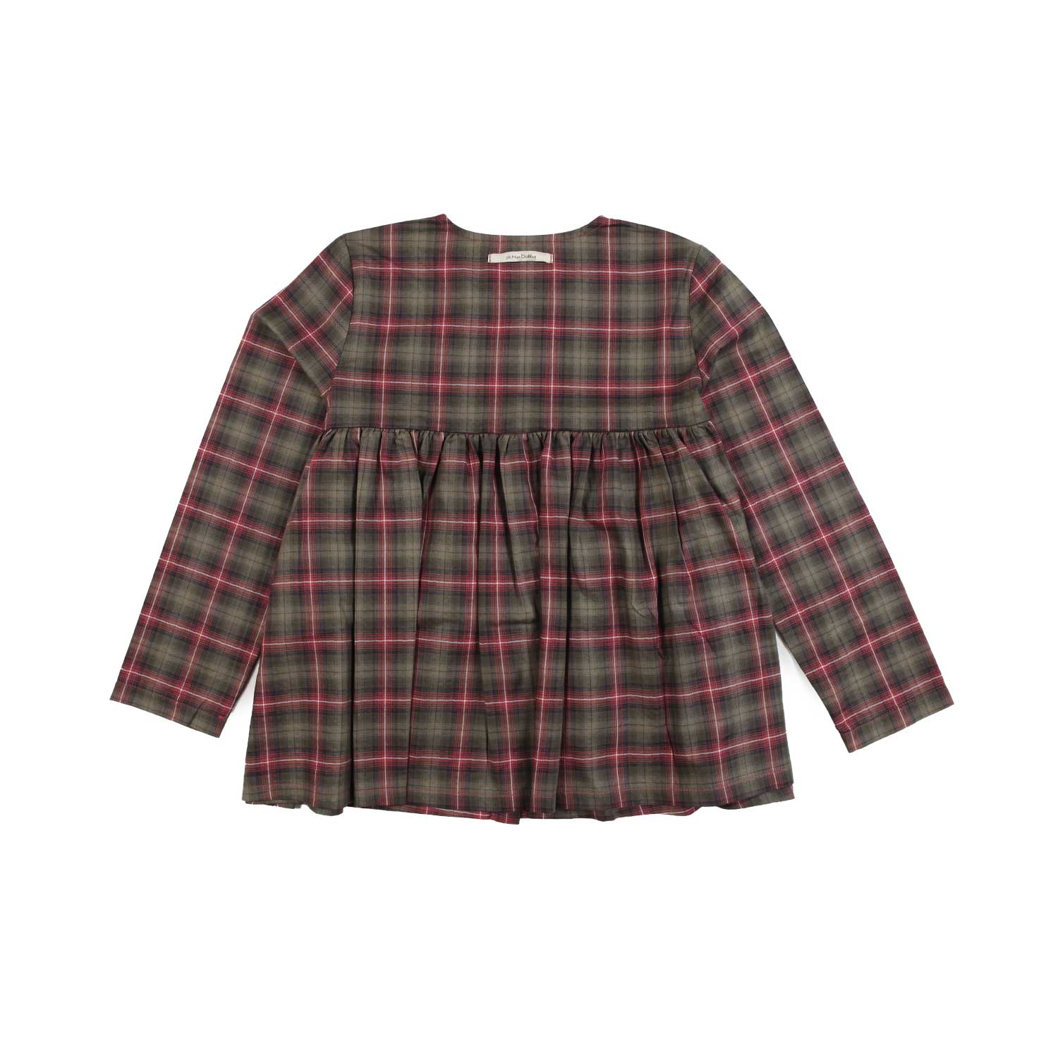 BLUSA AMARIS CHECK VERDE BAMBINA - annameglio.com abbigliamento moda