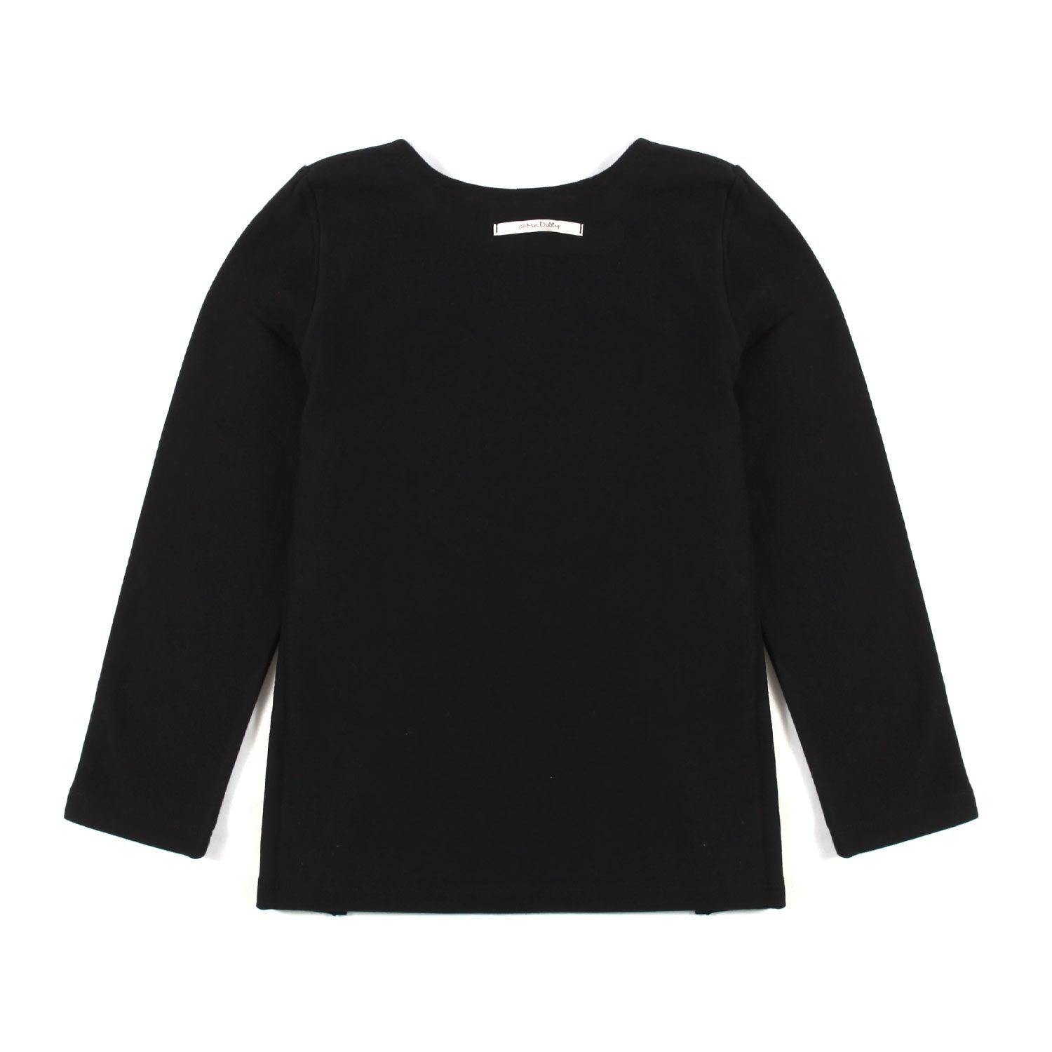 T-SHIRT MANICA LUNGA NERA BAMBINA E RAGAZZA - annameglio.com abbigliamento moda