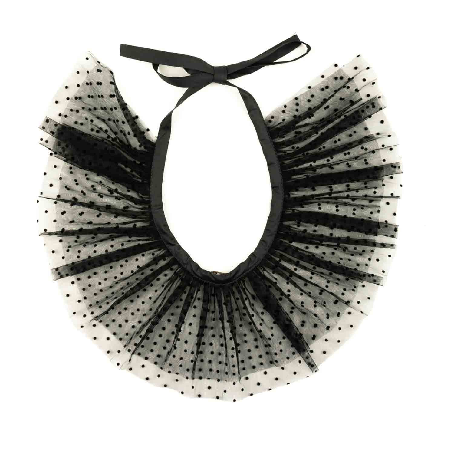 COLLO LAGUNA NERO A POIS BAMBINA E TEENAGER - annameglio.com abbigliamento moda