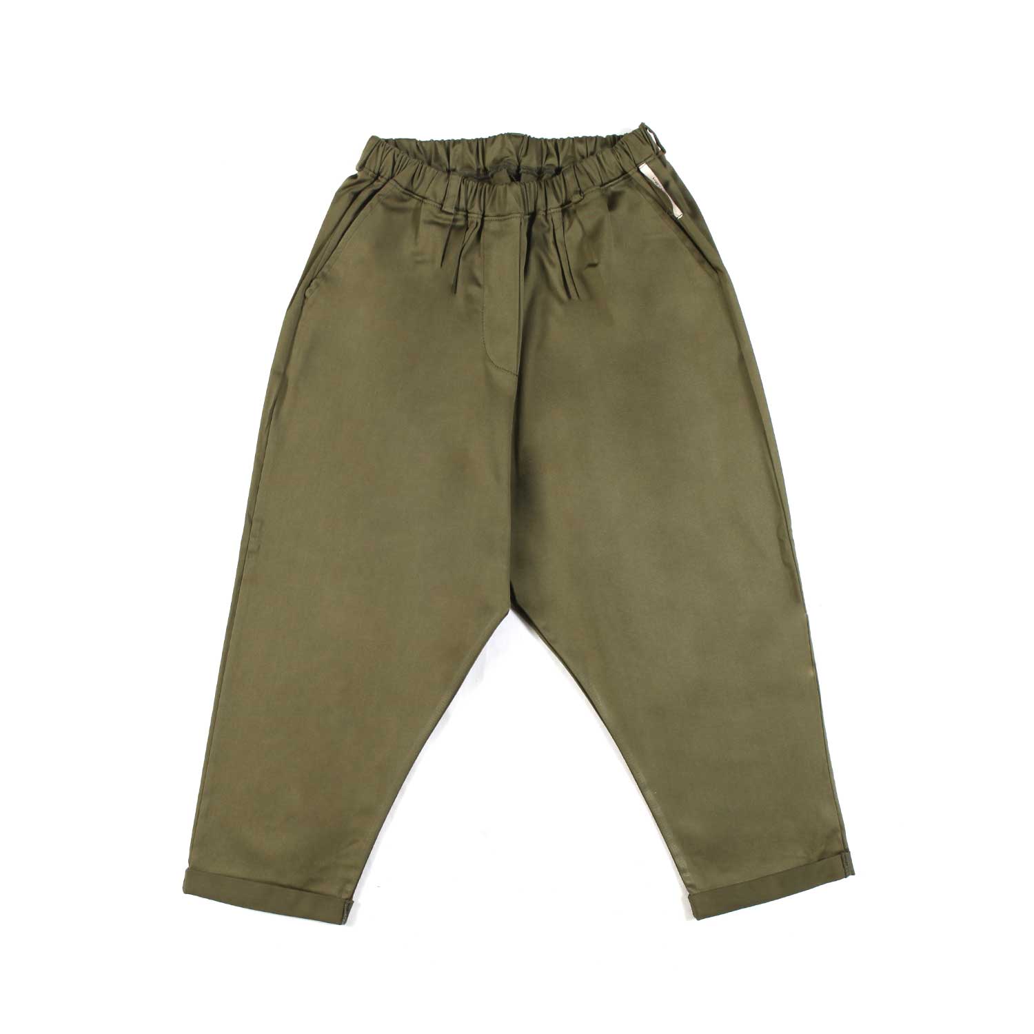 PANTALONE ZEBU VERDE MILITARE BAMBINA - annameglio.com abbigliamento moda