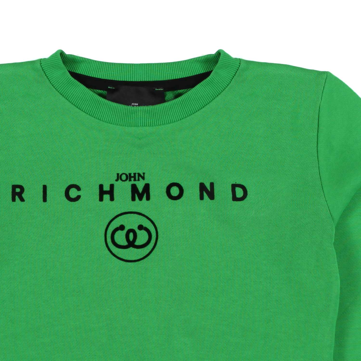 FELPA UNISEX VERDE CHIARO CON LOGO NERO - annameglio.com abbigliamento moda