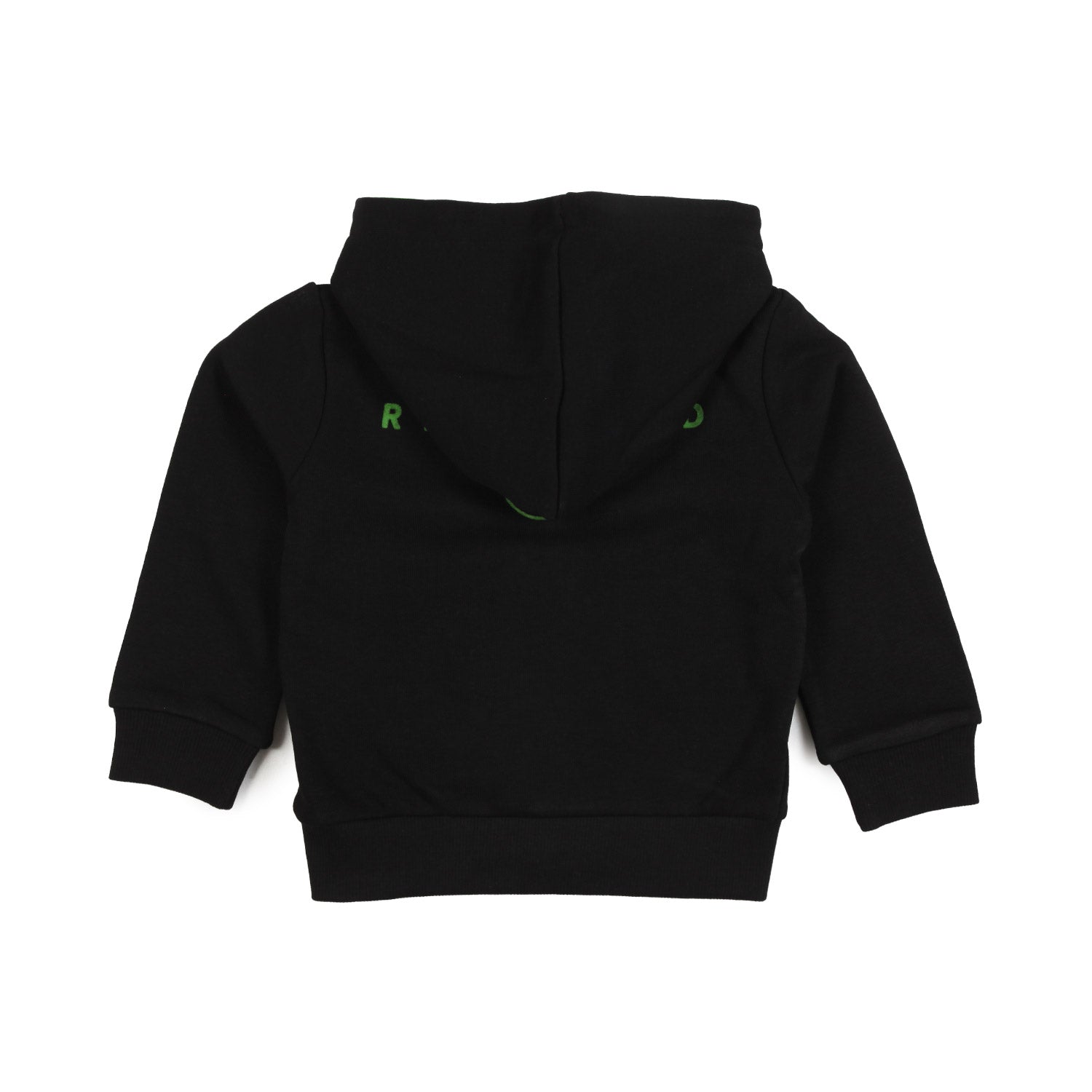 FELPA NERA E VERDE CON CAPPUCCIO BIMBO - annameglio.com abbigliamento moda