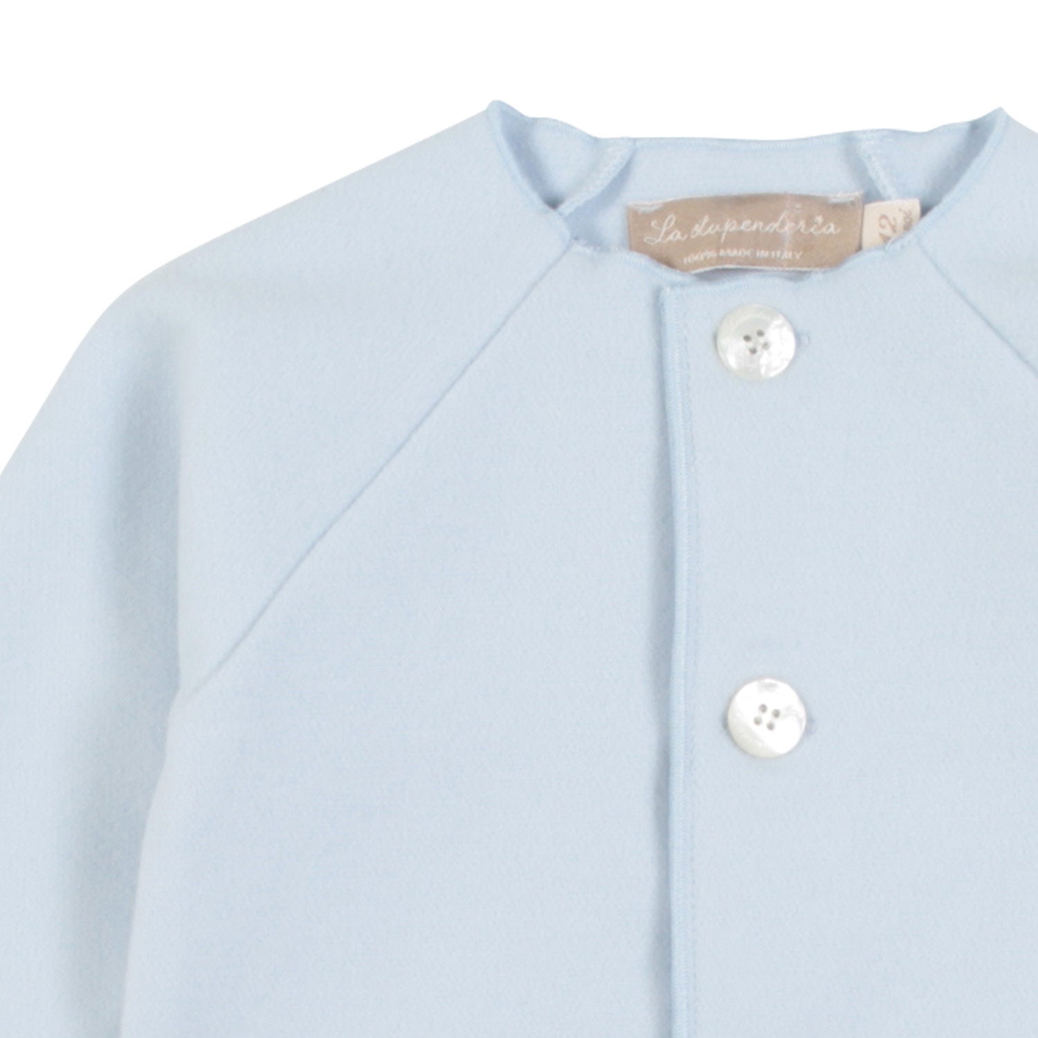 GIACCA PILE CELESTE NEONATO - annameglio.com abbigliamento moda