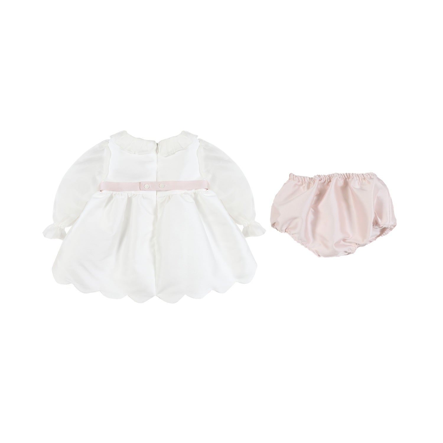 ABITO CERIMONIA VERONICA BIANCO E ROSA - annameglio.com abbigliamento moda