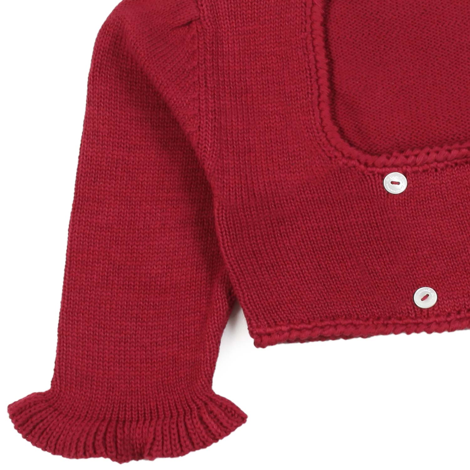 CARDIGAN SCALDACUORE ROSSO CARDINALE BIMBA - annameglio.com abbigliamento moda