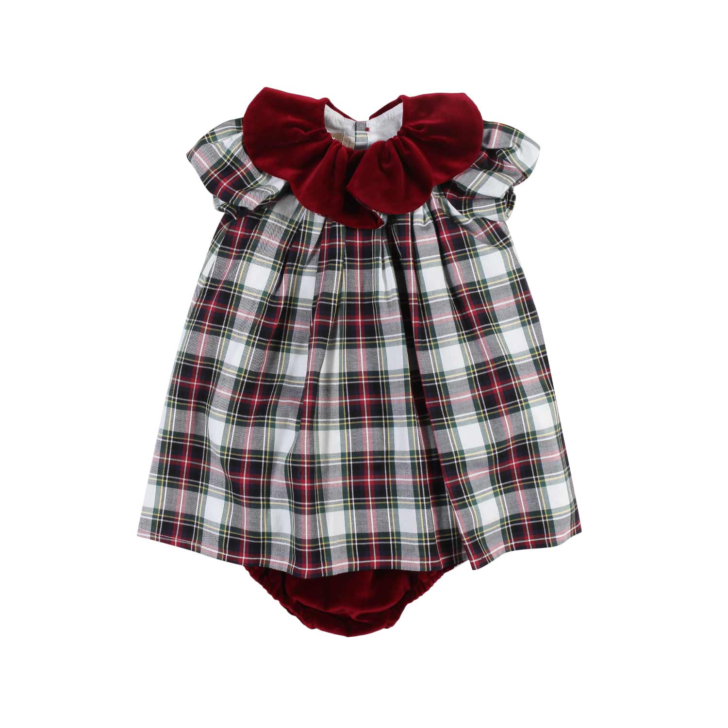 ABITO CERIMONIA LUCILLA TARTAN BIMBA - annameglio.com abbigliamento moda