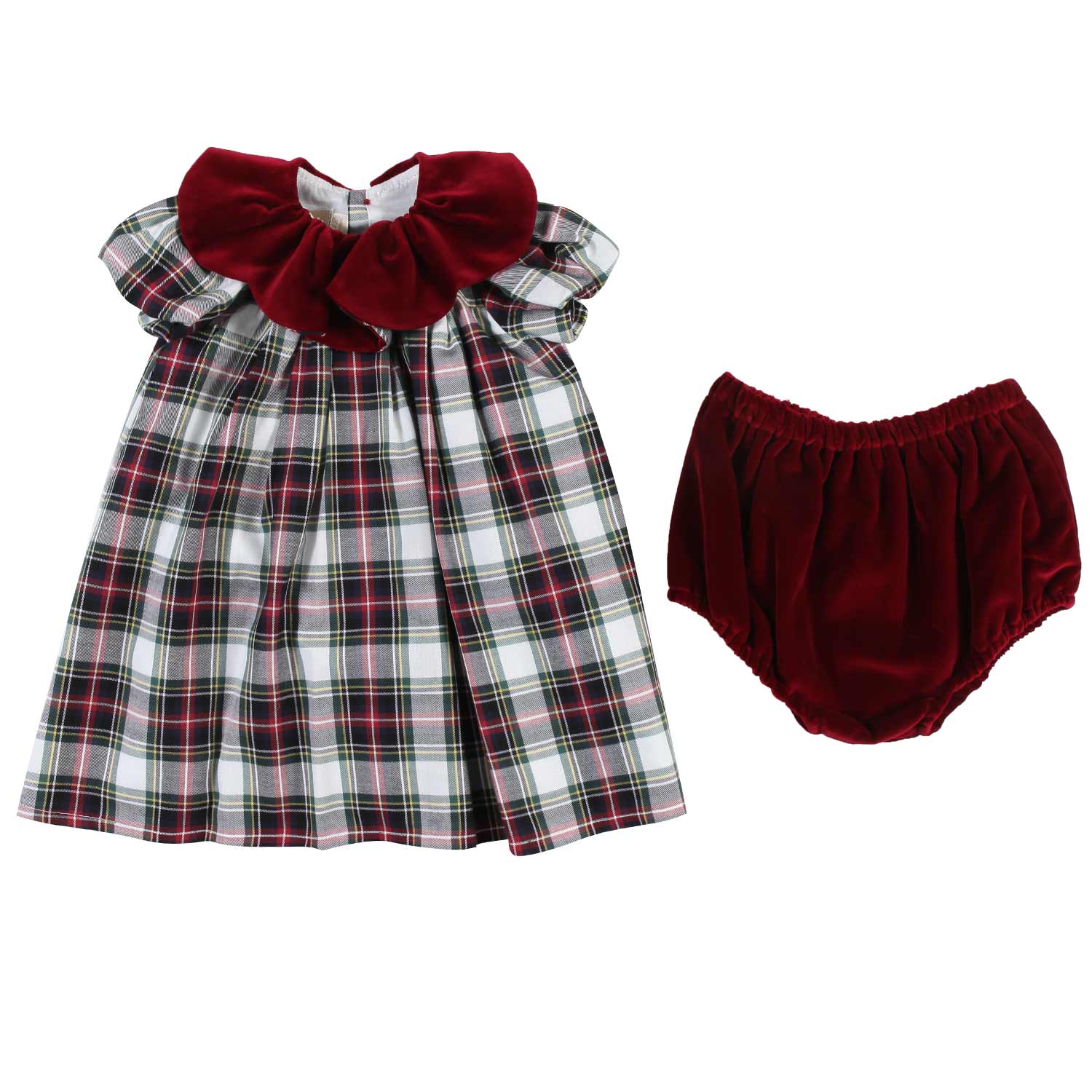 ABITO CERIMONIA LUCILLA TARTAN BIMBA - annameglio.com abbigliamento moda