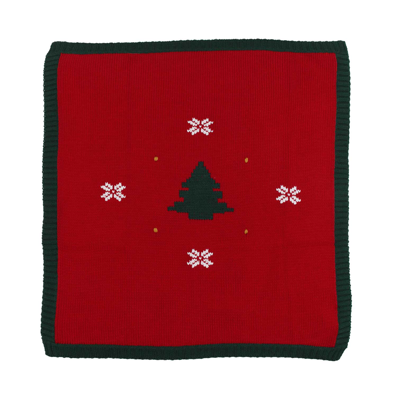 COPERTA CASHWOOL ROSSA CON DECORAZIONI NATALIZIE - annameglio.com abbigliamento moda