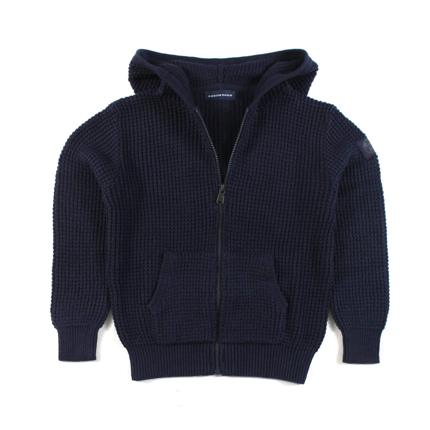 MAGLIONE BLU NAVY CON CAPPUCCIO - annameglio.com abbigliamento moda