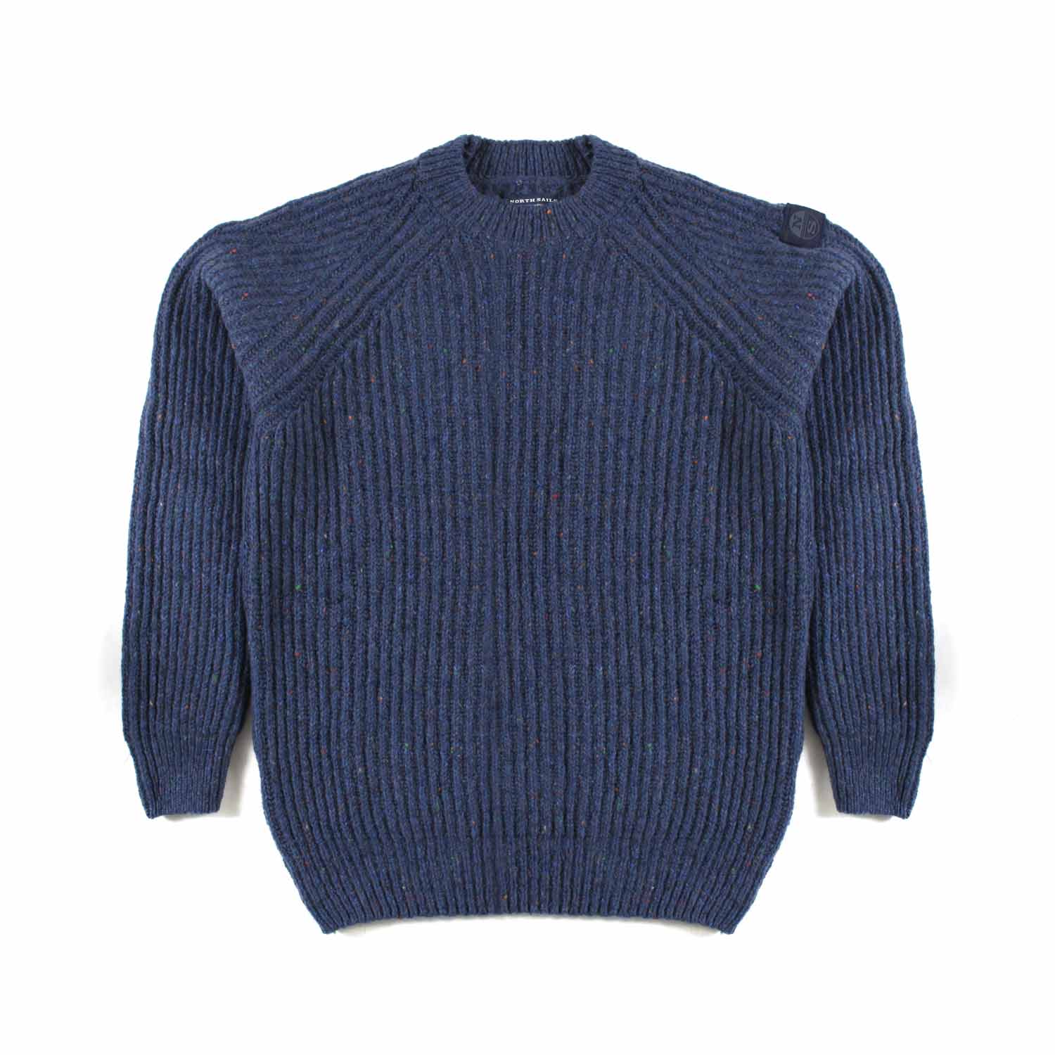 MAGLIONE BLU SCURO MELANGE - annameglio.com abbigliamento moda