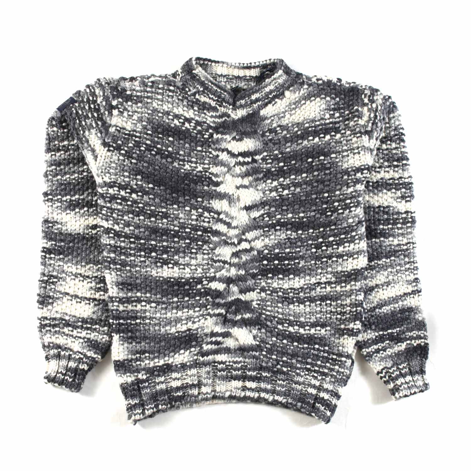 MAGLIONE MELANGE PANNA E GRIGIO - annameglio.com abbigliamento moda