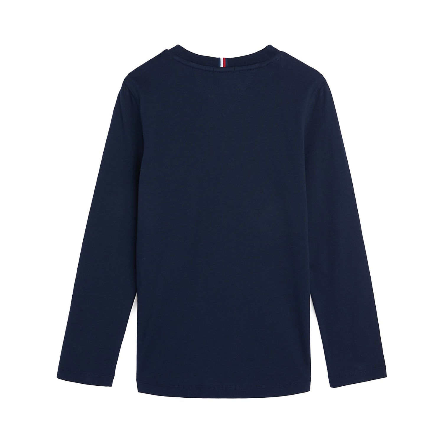 T-SHIRT MANICA LUNGA BLU NAVY CON BANDIERA TOMMY - annameglio.com abbigliamento moda