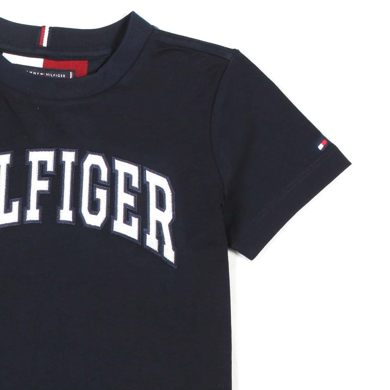 T-SHIRT BLU NAVY CON LOGO BIANCO - annameglio.com abbigliamento moda